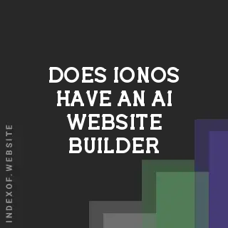 Does IONOS have an AI Website Builder? Banners