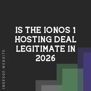 Is the IONOS $1 hosting deal legitimate in 2026? Banners