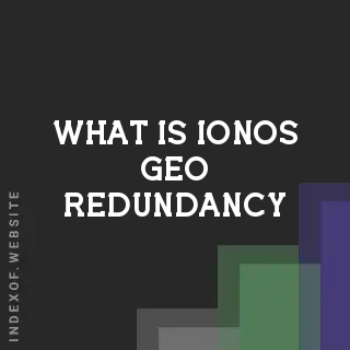 What is IONOS “Geo-Redundancy“? Banners