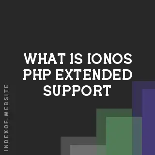 What is IONOS PHP Extended Support? Banners