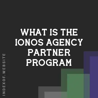 What is the IONOS Agency Partner Program? Banners